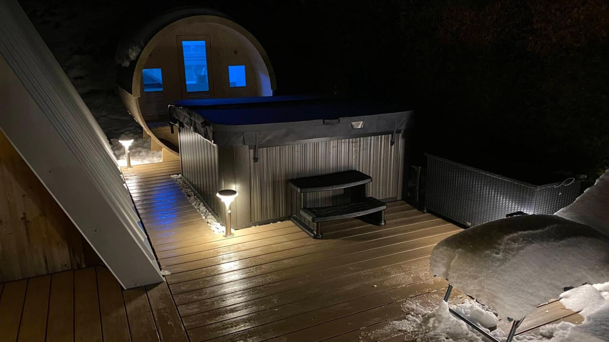 Au-Doux-Altic Chalet Romantique Avec Jacuzzi Et Sauna Метаб'єф Екстер'єр фото